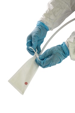 Keystone Cleanroom Products&nbsp;PureClean&trade; Tyvek&trade; 1421B Filling Needle Autoclave Bags with Drawstring